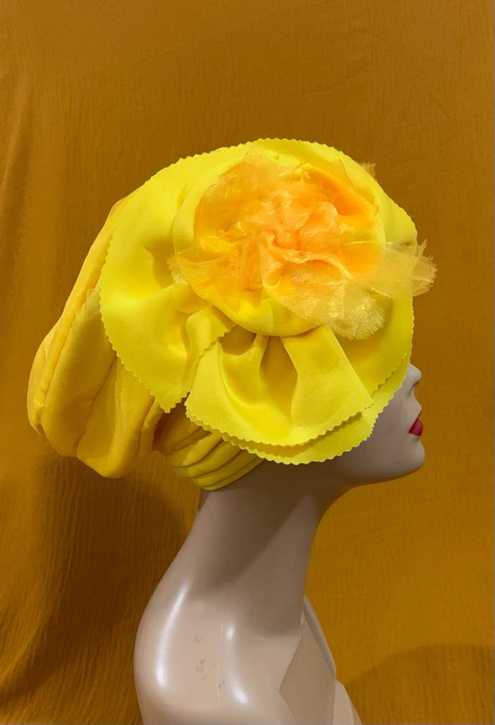 Yellow Wave Bold floral side